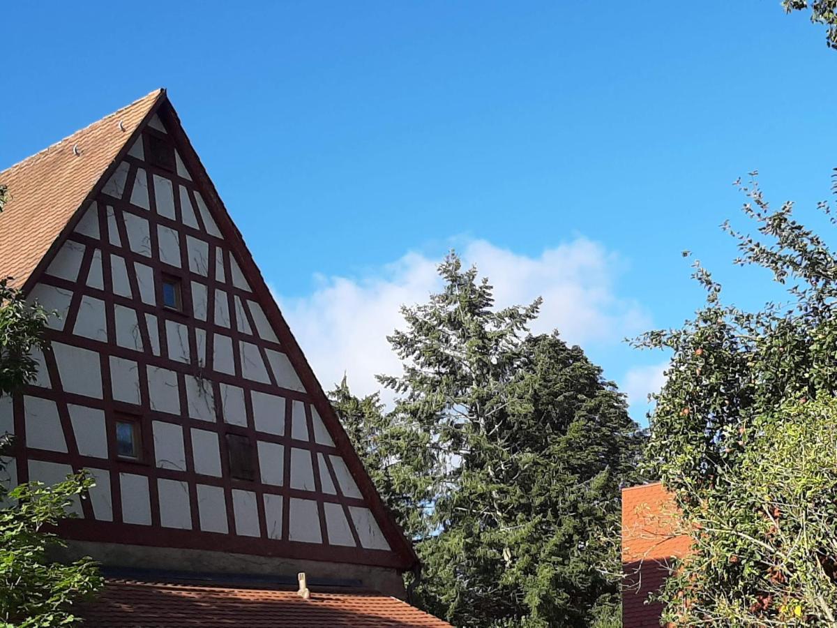 Ferienwohnung Kunst Und Kulturschuppen Hasenmuehle Kammerstein Exterior foto